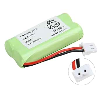 Amazon | みらいね コードレスホン 子機用充電池 バッテリー